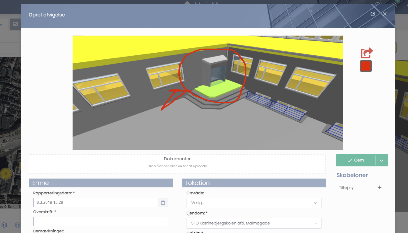 Possible to open up a BIM model directly from the map
